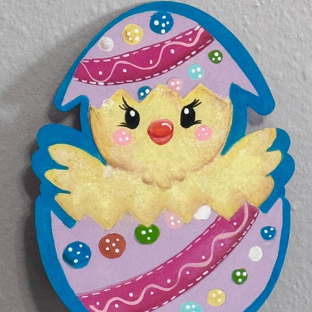 Colorful Easter Chick Wall Decor